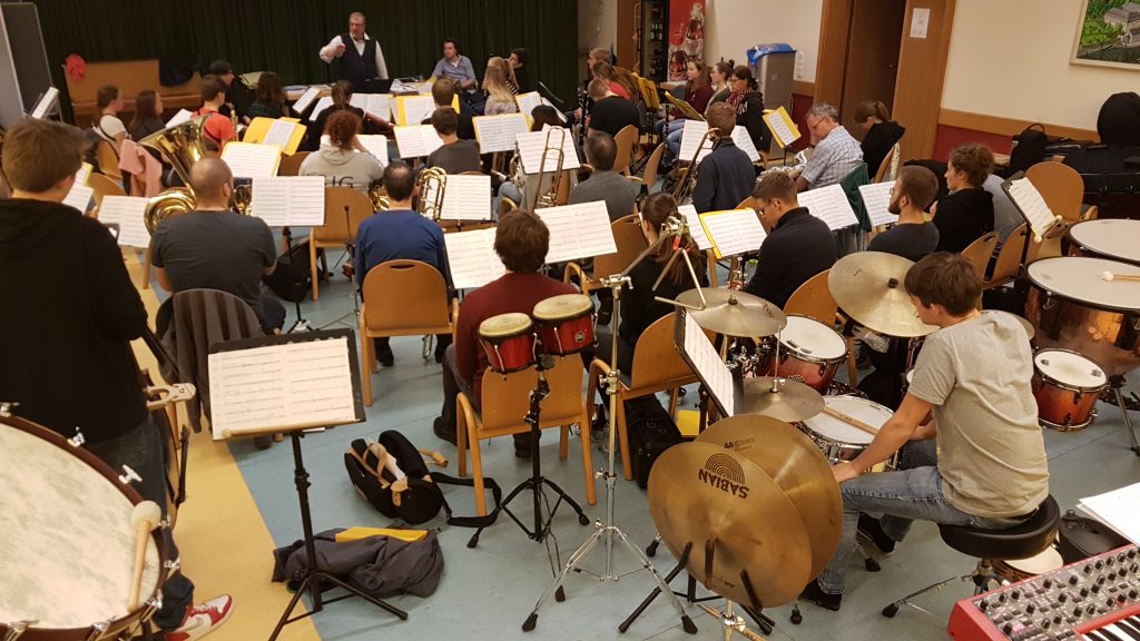 Die Tomburg Winds beim Probenwochenende in Kyllburg 2017