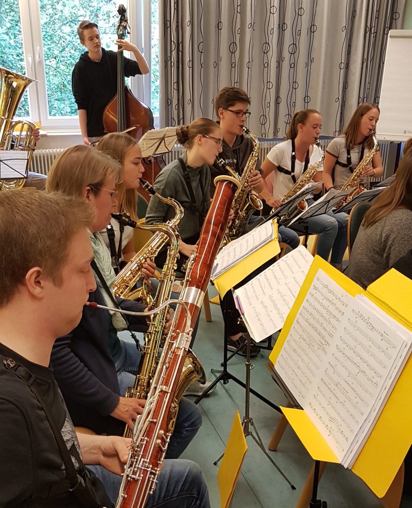 Die Tomburg Winds beim Probenwochenende in Kyllburg 2017